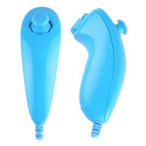 Ovladač Nunchuk pro WII U a WII - modrý příslušenství - NINTENDO WII + WII U