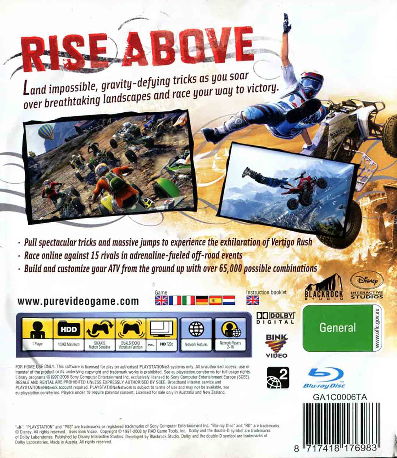 Pure pro PS3 — čtyřkolka