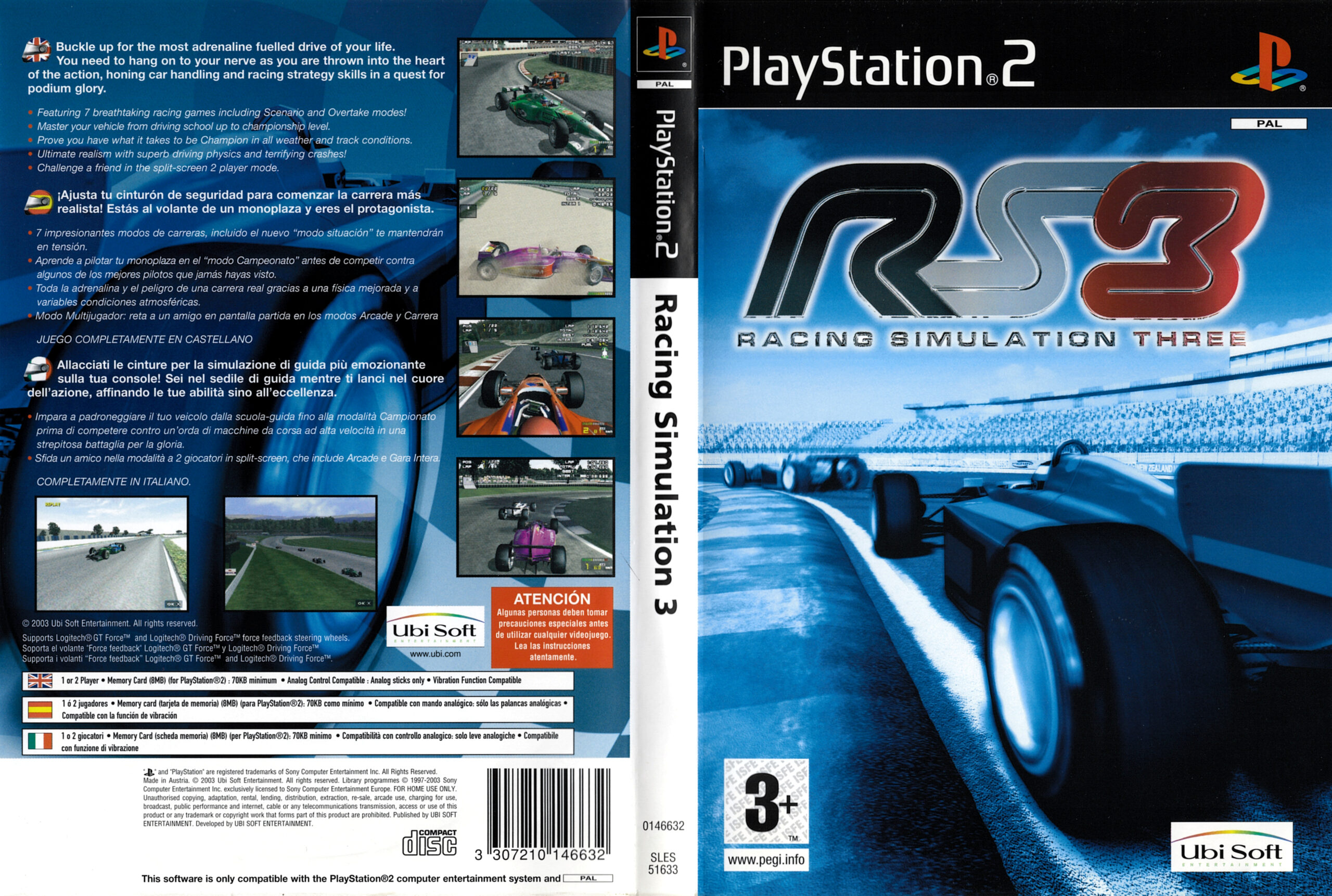 Racing Simulation 3 pro PS2 — okruhy