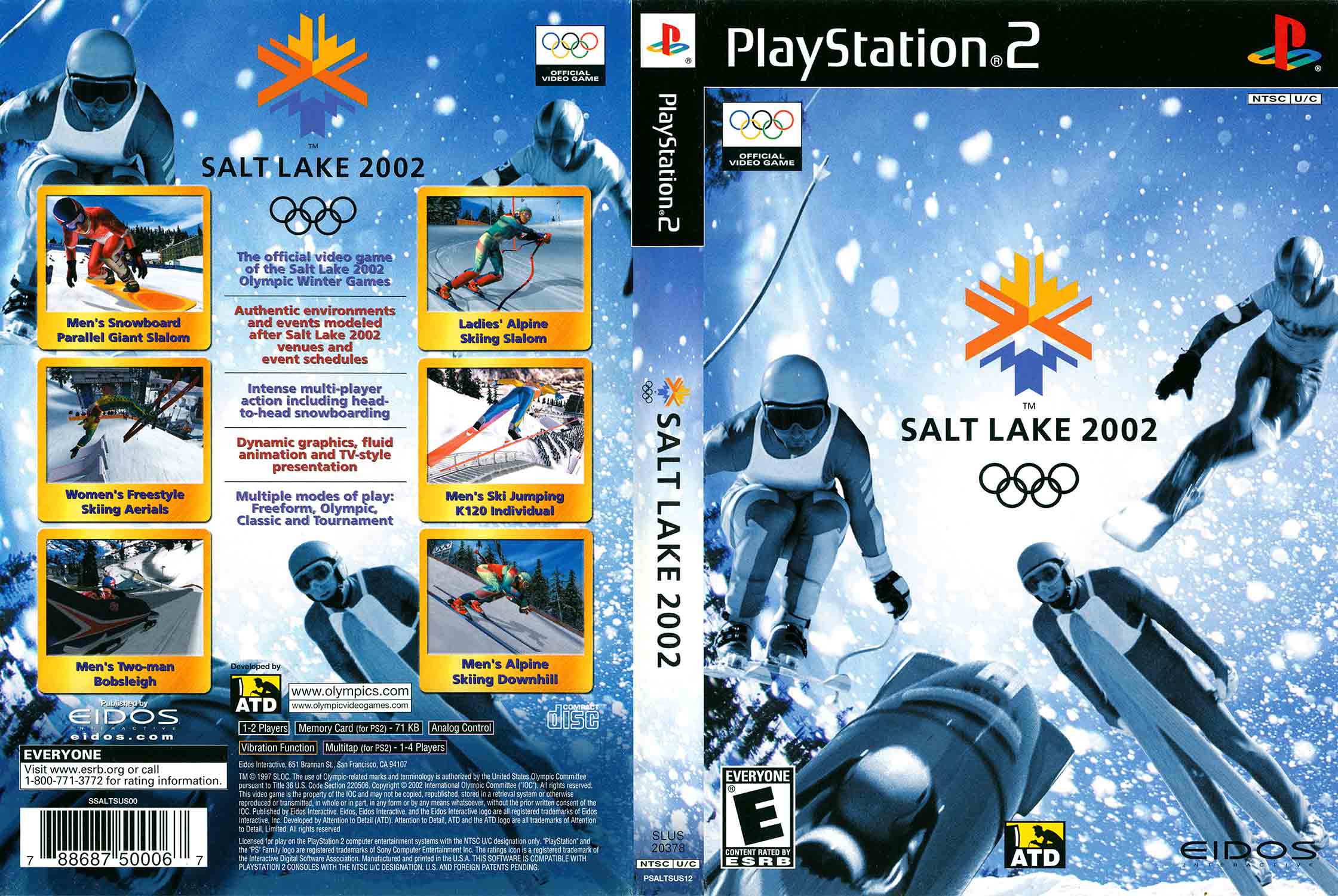 Salt Lake 2002 PS2 — skoky na lyžích