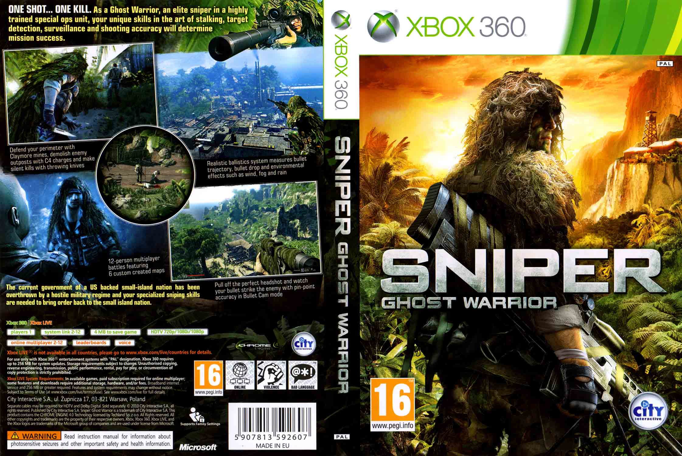 Sniper: Ghost Warrior pro XBOX 360 — střílečka z první osoby