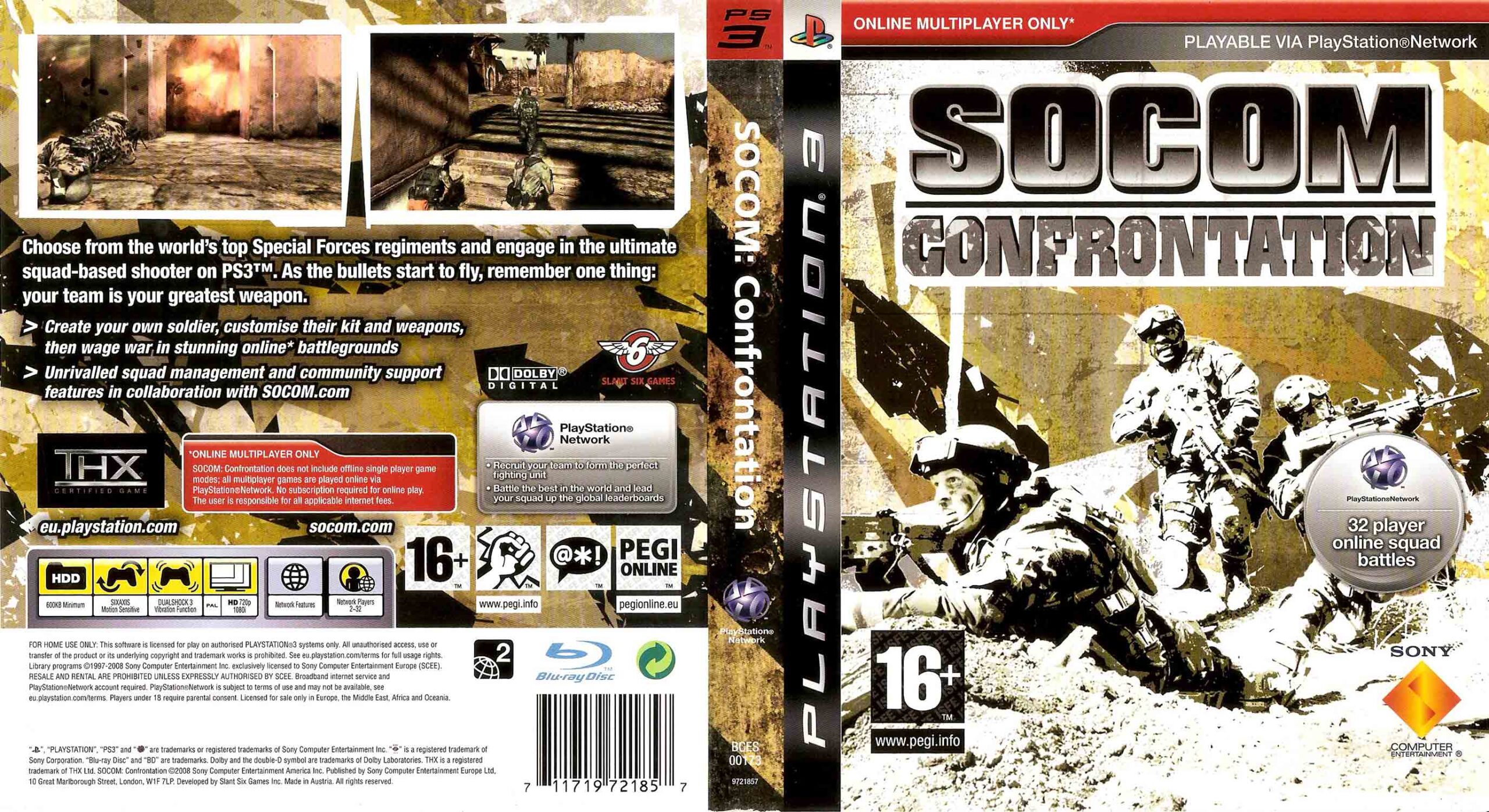 SOCOM: Confrontation PS3 — online multiplayer
