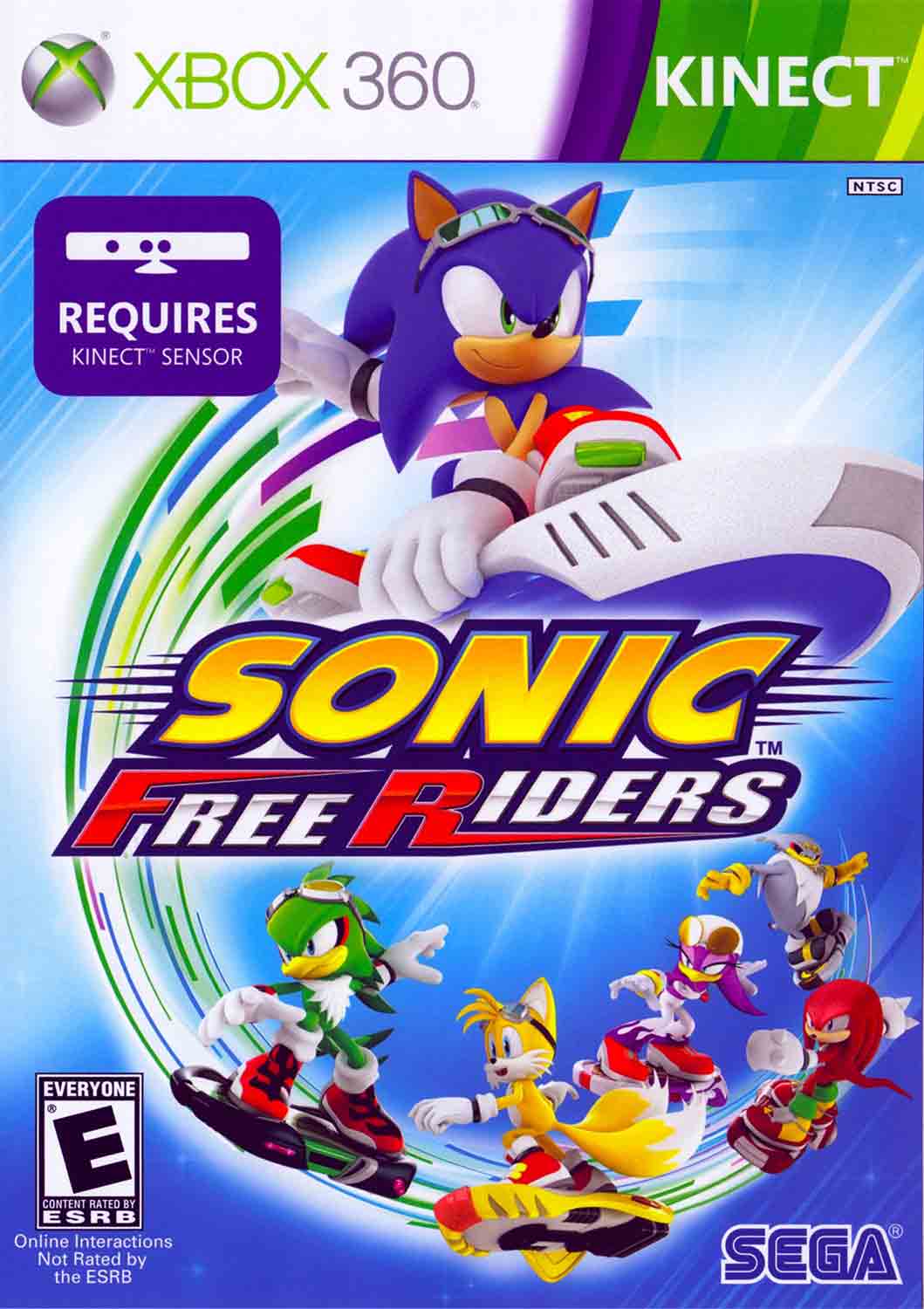 Sonic Free Riders pro Xbox 360 — kinect