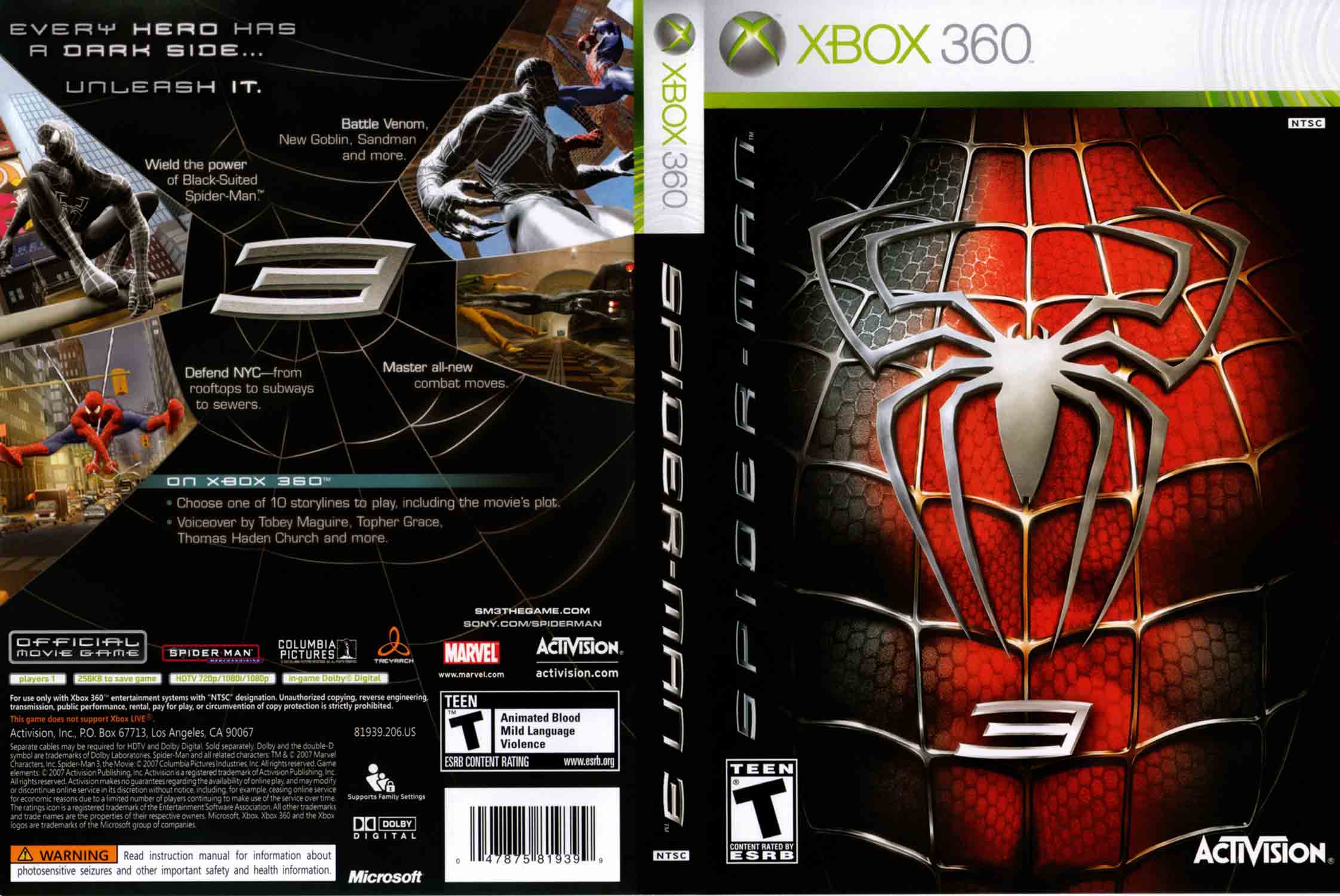 Spider-Man 3 pro XBOX 360 — akční dobrodružství
