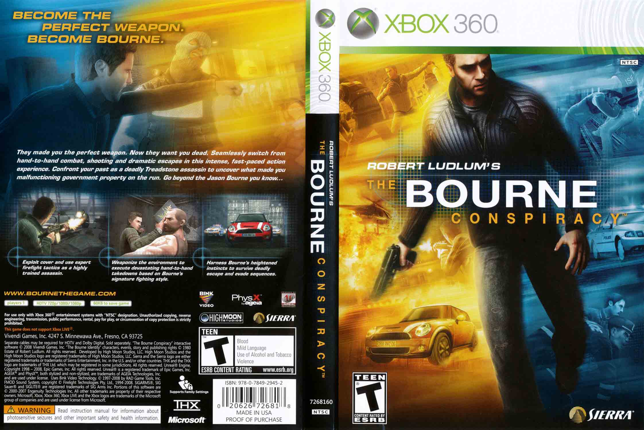 The Bourne Conspiracy pro XBOX 360 — Jason Bourne