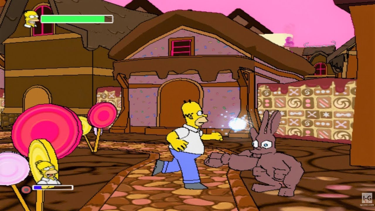The Simpsons Game pro PS2 — homer ball