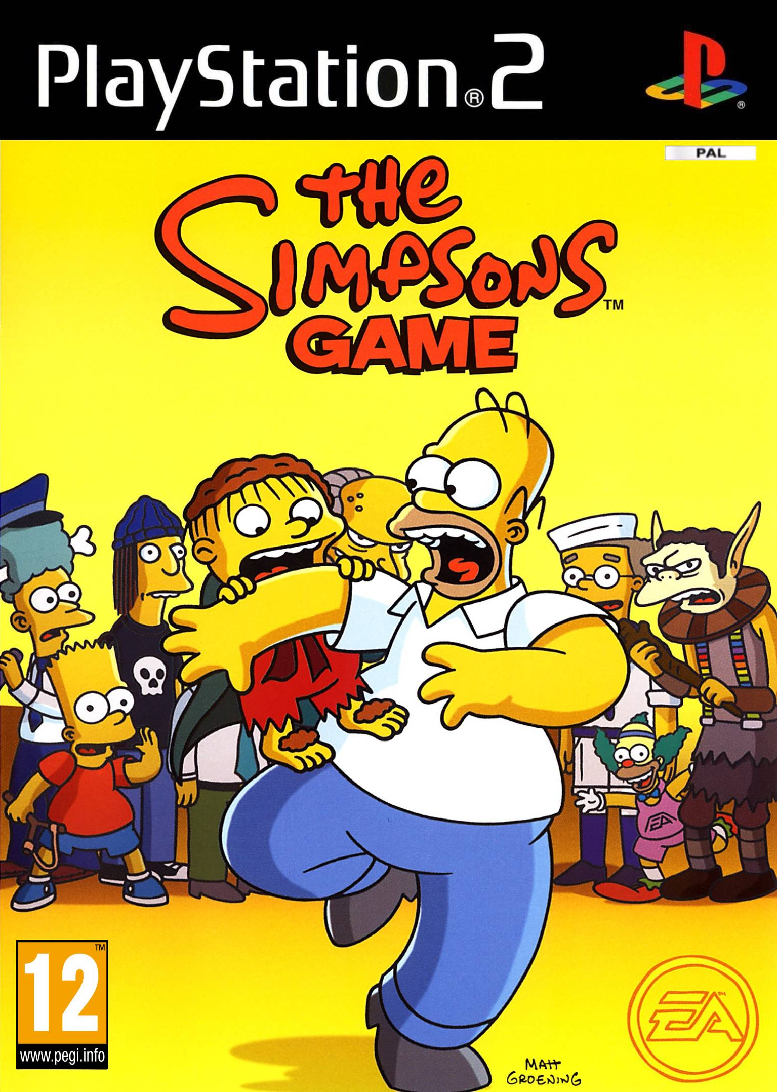The Simpsons Game pro PS2 — skákačka simpsonovi