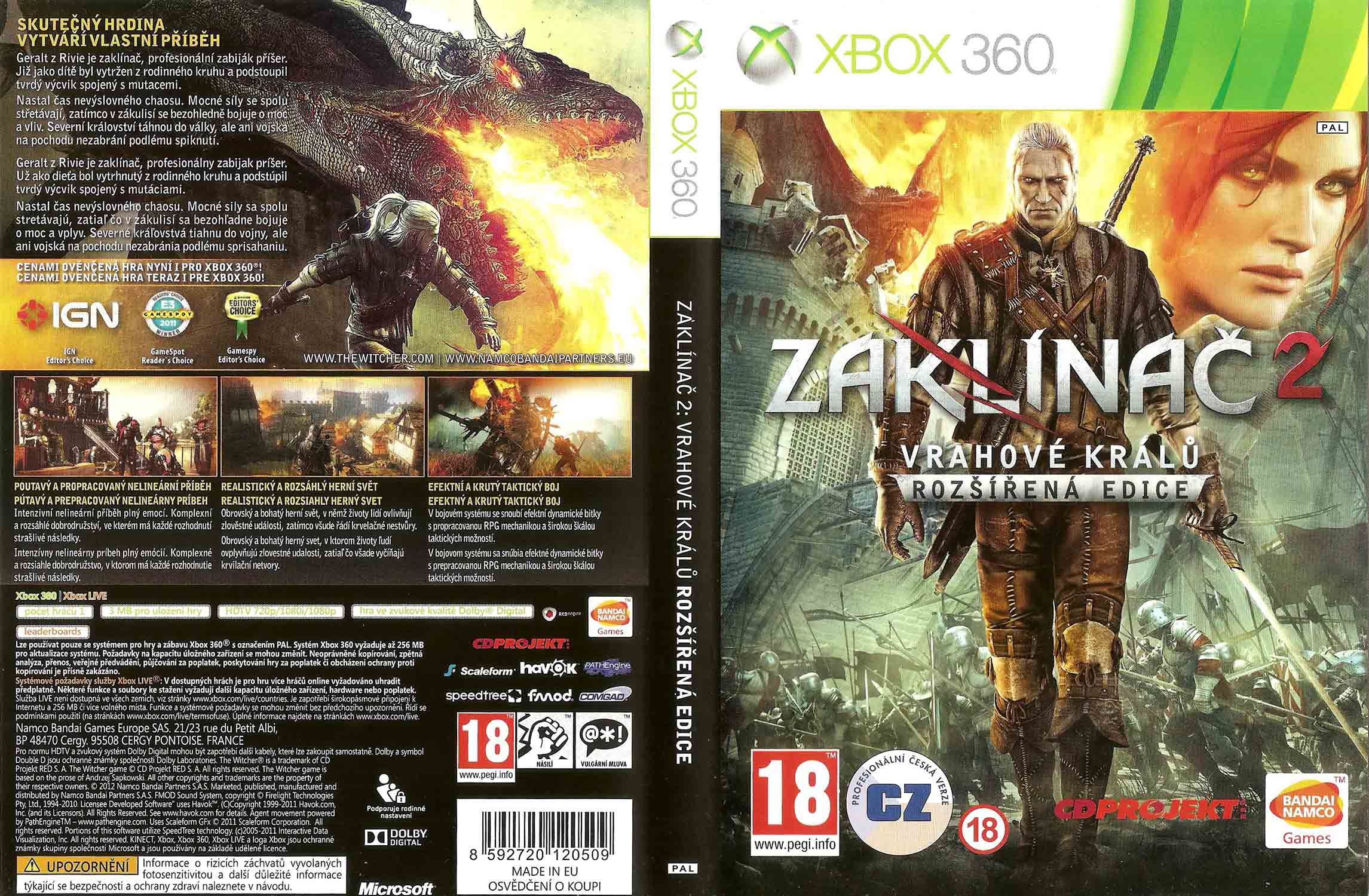The Witcher 2: Assassins of Kings Enhanced Edition pro Xbox 360 — otevřený svět