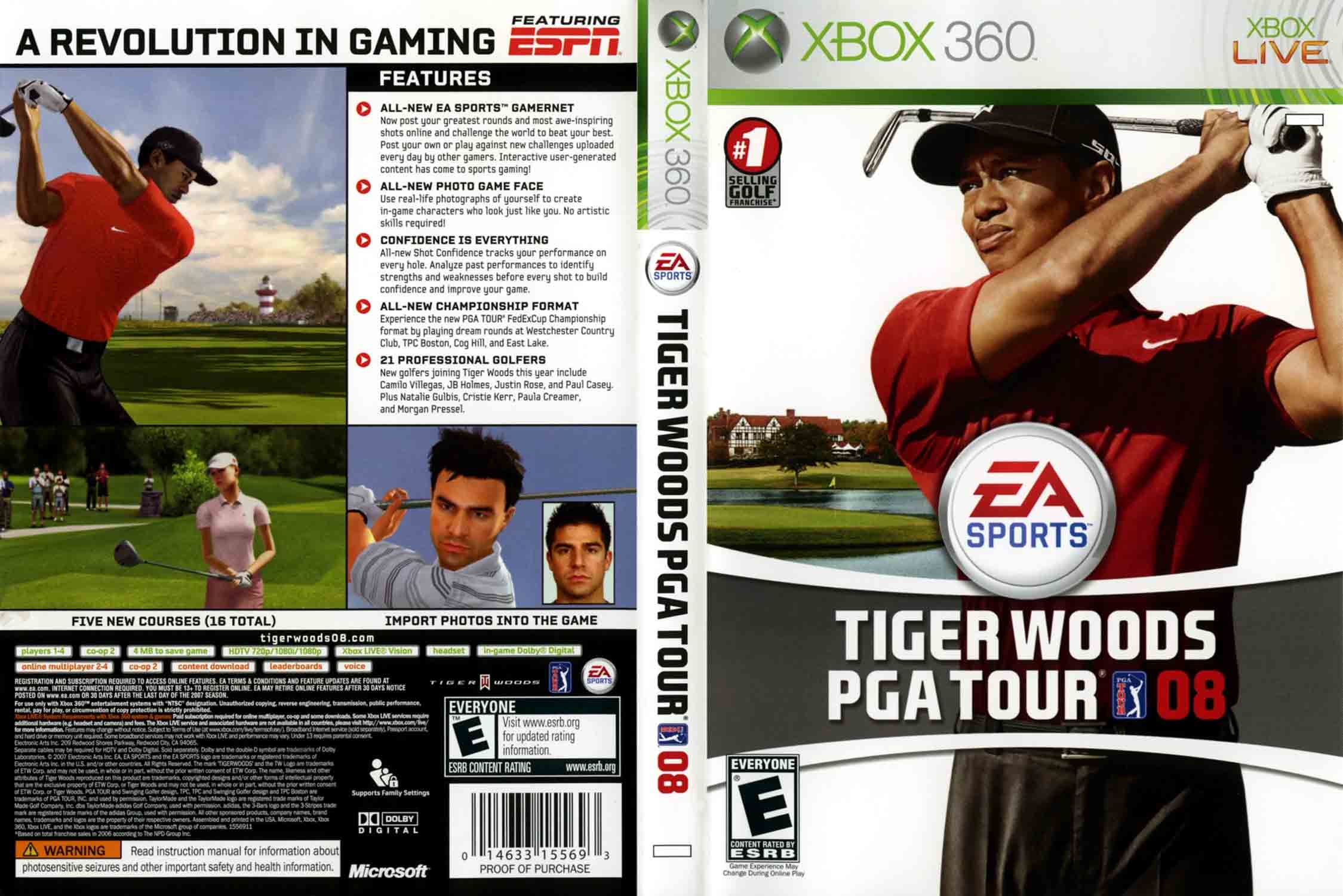 Tiger Woods PGA Tour 08 pro XBOX 360 — sportovní hra