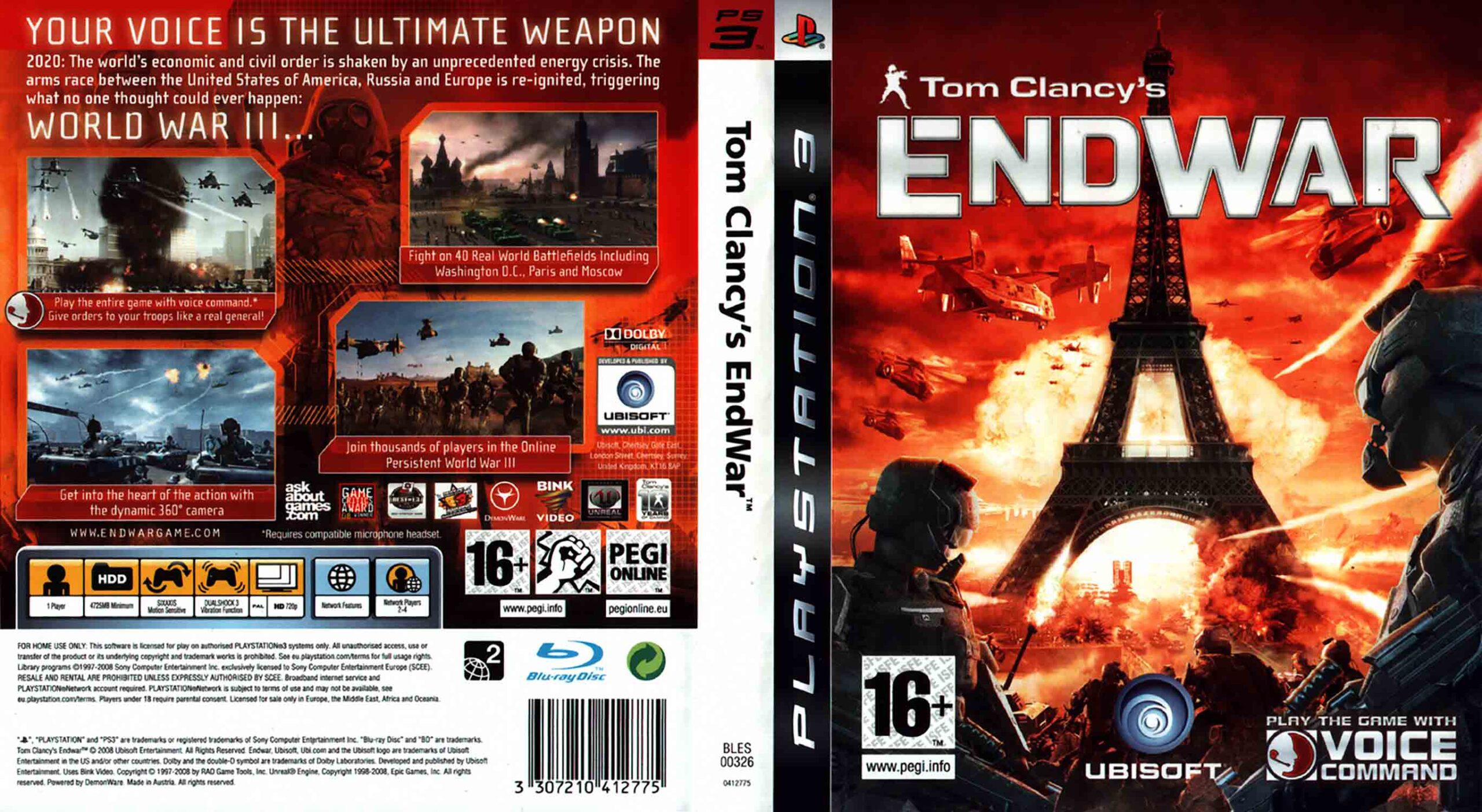 Tom Clancy's EndWar PS3 — hlasové ovládání
