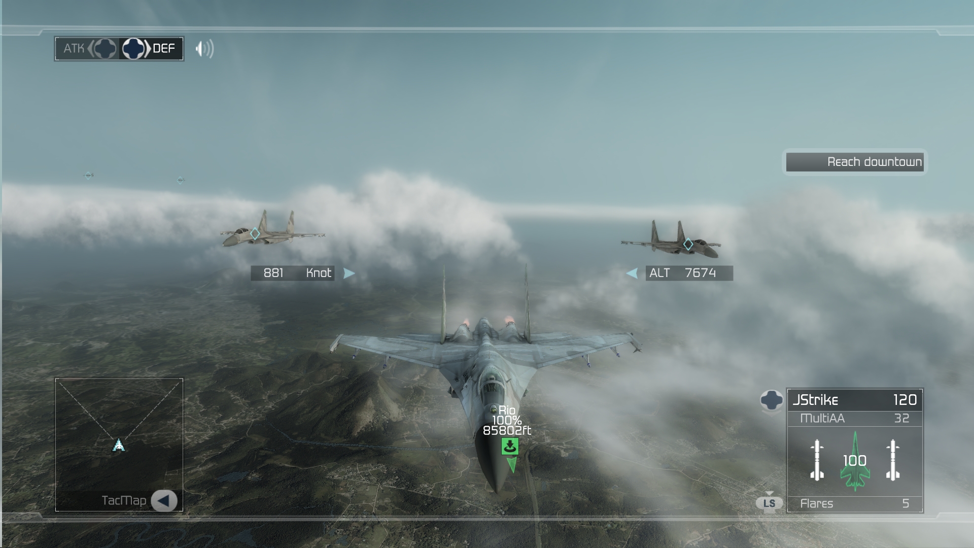 Tom Clancy's H.A.W.X. pro XBOX 360 — letecké souboje