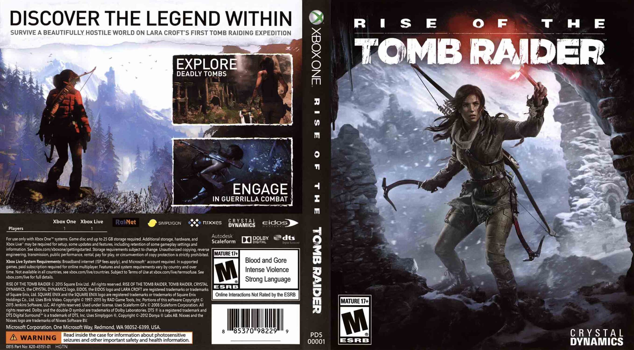 Tomb Raider: Definitive Edition pro XBOX ONE — akční dobrodružství