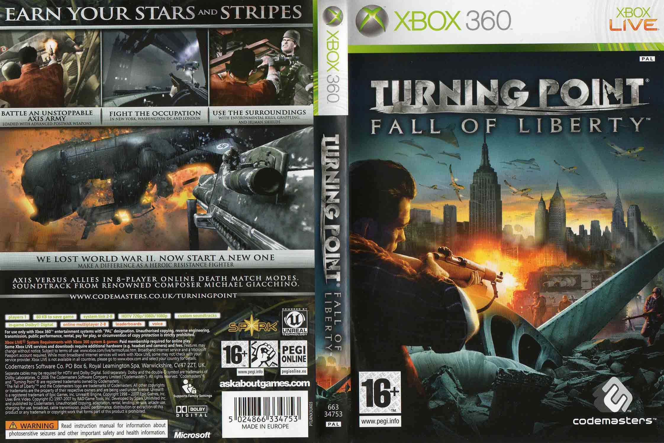 Turning Point Fall of Liberty pro Xbox 360 — akce