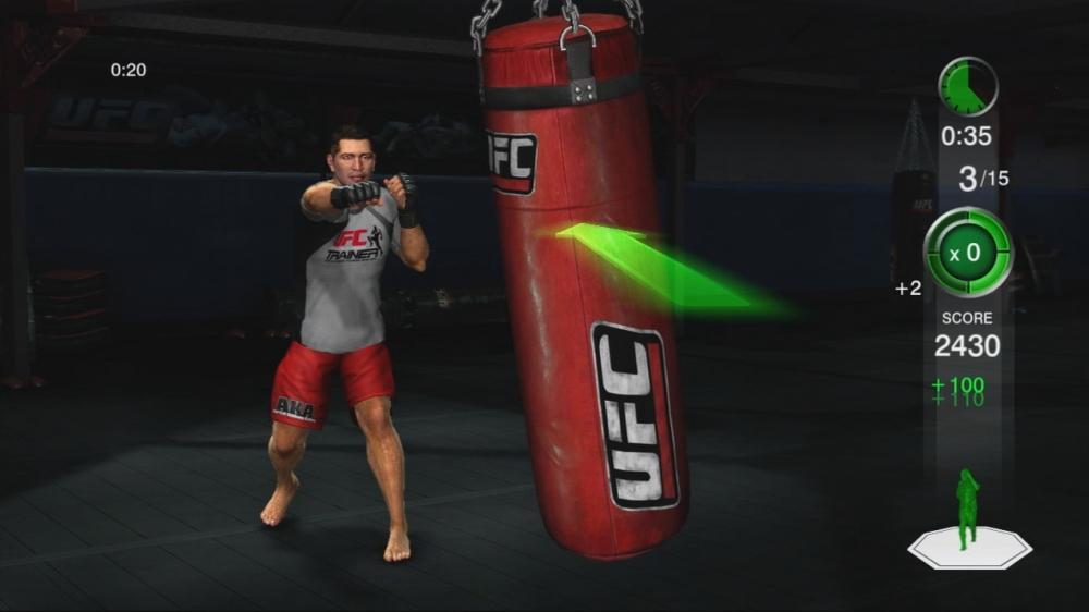 UFC Personal Trainer: The Ultimate Fitness System pro Xbox 360 — cvičení