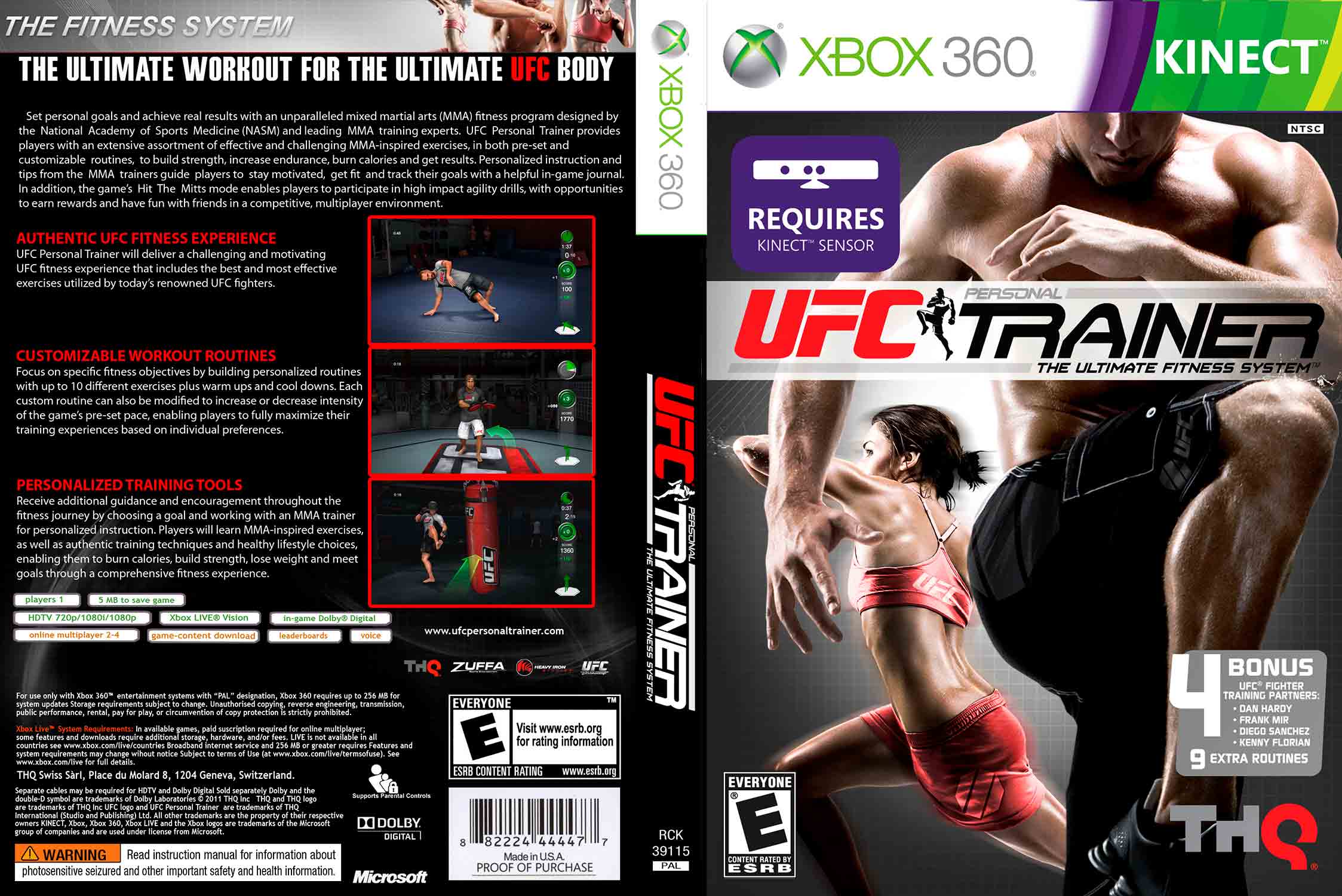 UFC Personal Trainer: The Ultimate Fitness System pro Xbox 360 — fitness hra