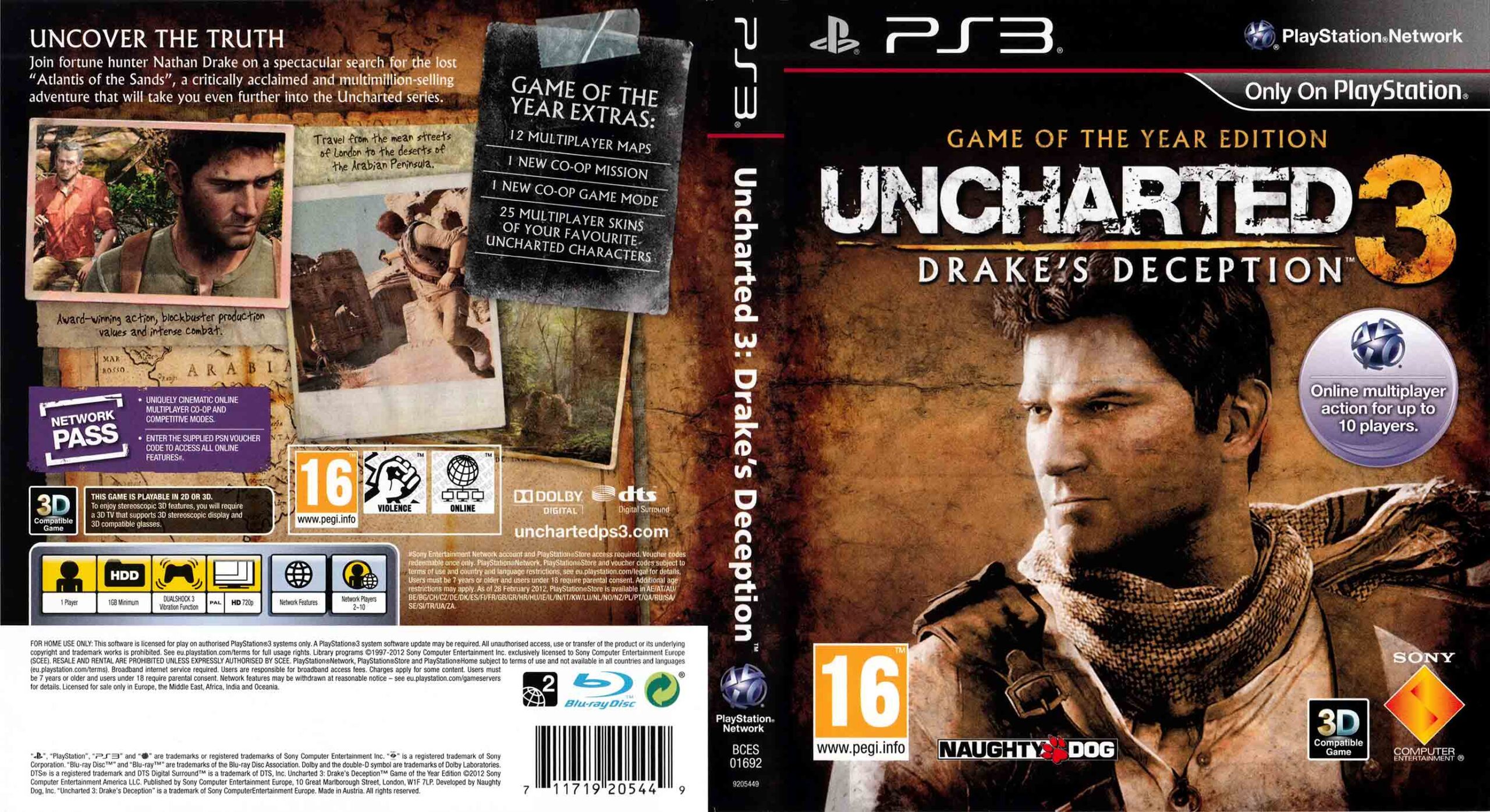 Uncharted 3: Drake's Deception pro PS3 — Nathan Drake