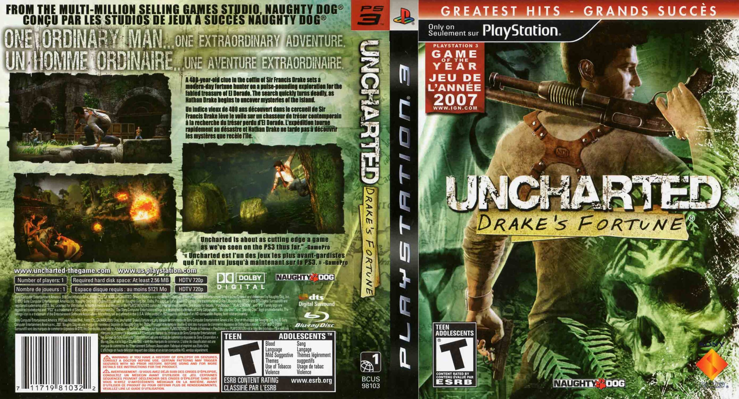 Uncharted: Drake's Fortune pro PS3 — akční střílečka