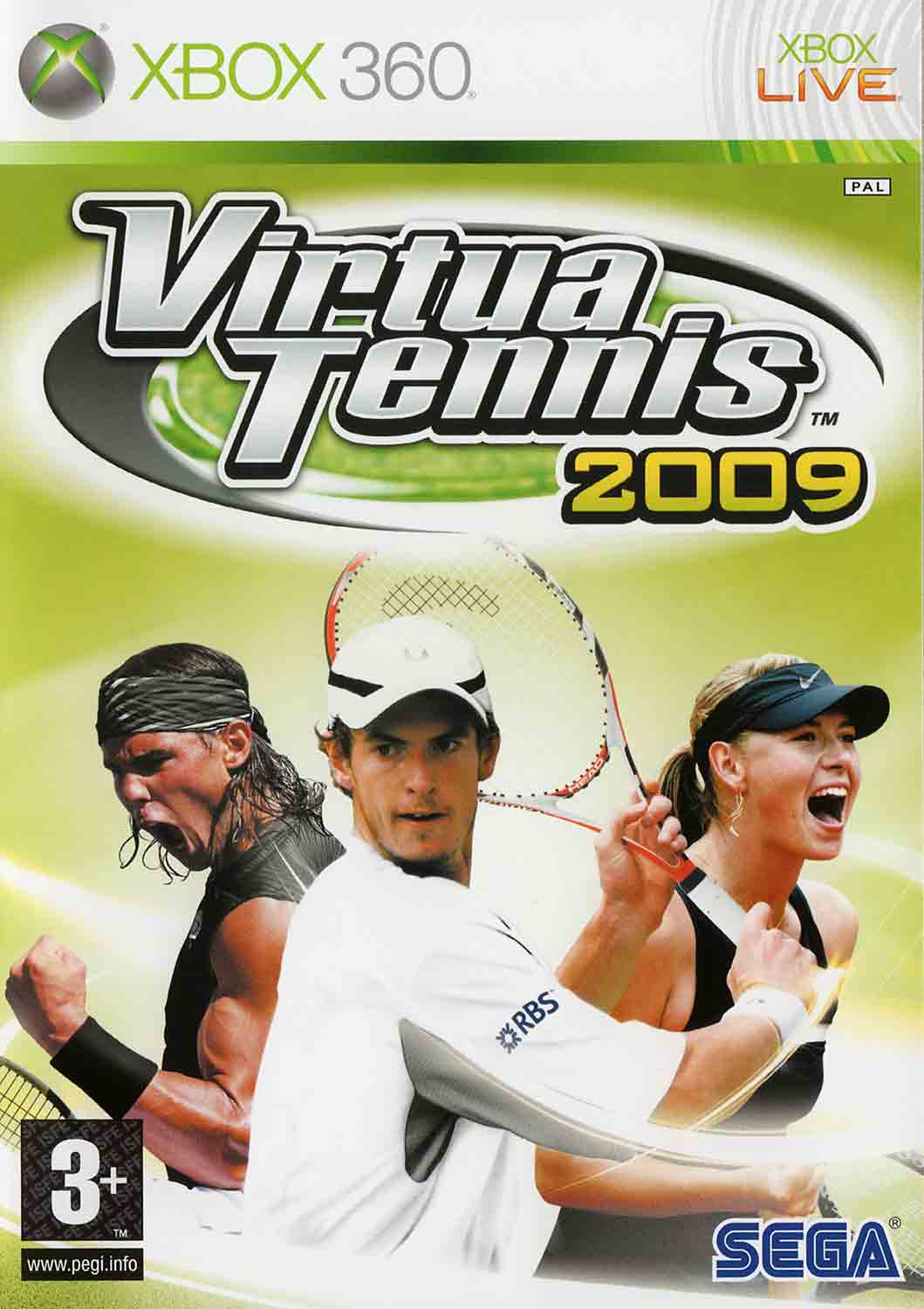 Virtua Tennis 2009 pro XBOX 360 - sportovní hra obal hry