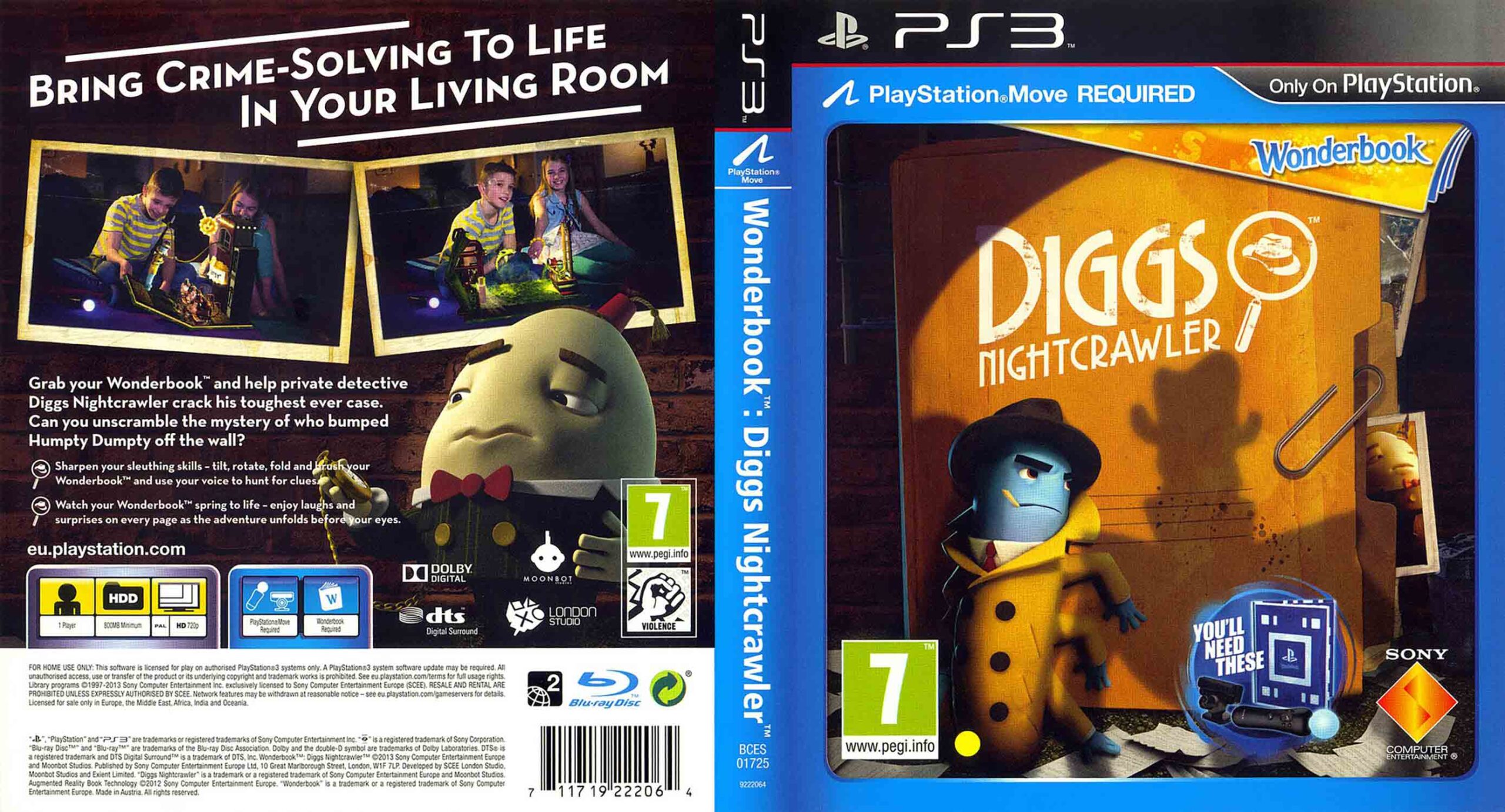 Wonderbook: Diggs Nightcrawler pro PS3 — interaktivní pohádka